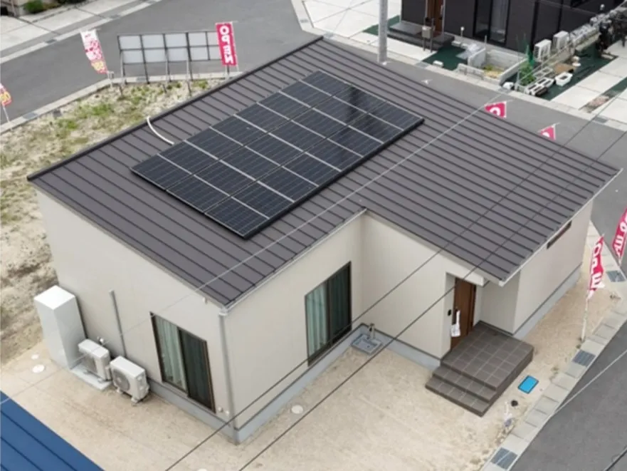 【分譲地】平屋GOODタウンのモデルハウスを空撮しました！